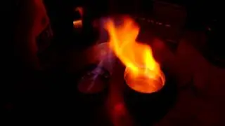 Alcohol stove flame modification