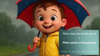 My First Umbrella | Rainy Day Song for Kids | Fun Weather Routine Rhyme