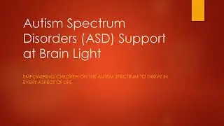Autism Spectrum Disorder (ASD) Support at Brain Light, Greater Noida