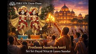 With divine bliss during the first Sandhya Aarti on 3rd January 2026 at ISKCON Dum Dum.”