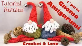 Gnomo Amigurumi e Cordoncino ad uncinetto (1°parte) (sub. Eng. y Esp.) - Tutorial Natale