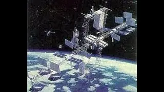 Space Shuttle  Space Station Concept 1985 1971 NASA