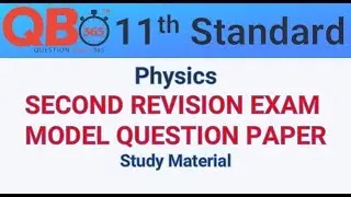 TN | 11th Standard Physics Second Revision Model Question Paper 2020 With Answer Key