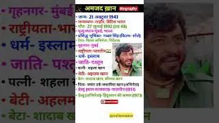amjad khan biography 🥰|  #shorts #biography #lifestyle
