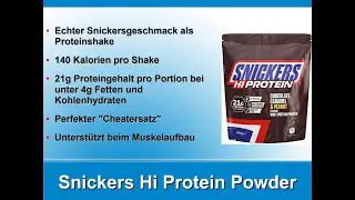 Snickers Hi Protein Powder Review - Wirkung - Geschmack - Test