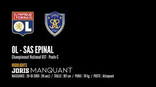 (U17) OL - SAS Epinal // HIGHLIGHTS Joris Manquant
