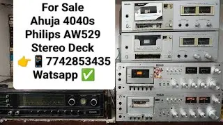 Ahuja 4040s Stereo Cassette Recorder Deck Philips AW529 Stereo Cassette Deck #ahuja #4040s #philips