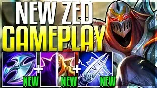 NEW ZED UPDATE IS HERE!! IS HE FINALLY OP?? Season 9 Zed Rework Gameplay - League of Legends