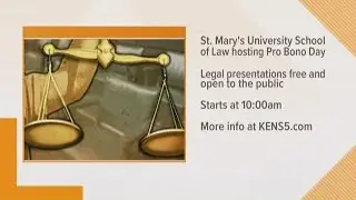 San Antonians can get free legal services at St. Mary's University on Tuesday