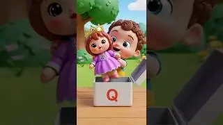 ABC Song for Kids (Q-V) | Fun Alphabet Nursery Rhyme | ABCD Learning Song #abcd #kidssongs #shorts