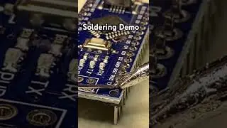 Пайка штырьковых разъемов #пайка #arduino