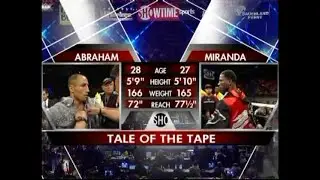 Arthur Abraham vs Edison Miranda II full fight 06/21/2008 + first Giovanni Lorenzo vs Raul Marquez.