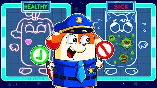 Los Niños Aprenden a Prevenir Virus | Dibujos Animados | PowerPup Hoo Doo