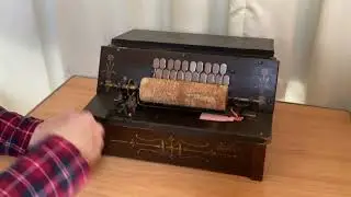 12 Gem Roller Organ Sears Roebuck Model plays 199 Promenade Quickstep