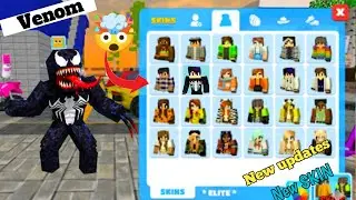 Venom New Skin in school party craft game 😱 New update party craft 