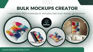 I will bulk generate mockups, instant product previews, ai mockup automation, t-shirt, mugs, posters
