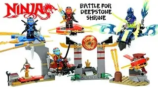 Ninjago Battle for Deepstone Shrine Unofficial LEGO Knockoff Set w/ Jay Kai Nya & Hackler