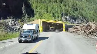 Trans Canada highway blasting construction