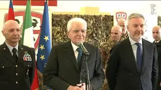 Mattarella visita il contingente impegnato nell’Operazione Strade Sicure