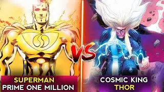 Cosmic King Thor vs Superman Prime One Million Who will win ❓ in Hindi