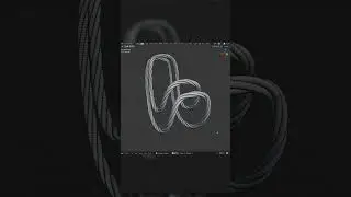 Edges to Ropes Tool in Blender 4.0 #shorts #blender