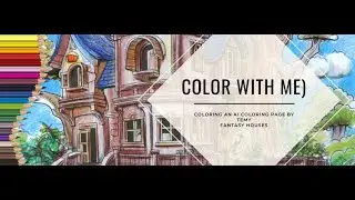 Color With Me | AI Coloring | Cozy Lo-fi Music for Relaxation| Fantasy Home