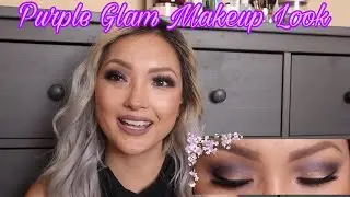 Purple Glam Makeup Look