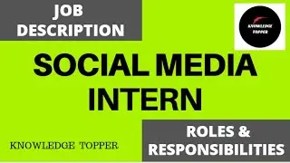 Social Media Intern Job Description | Social Media Internship Job | Social Media Intern Resume