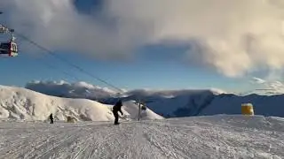 Full Ski Run: Kudebi to Gadaura POV ⛷️ | Большой спуск в Гудаури (10 минут экшена)