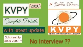 KVPY 2020 preparation , complete details with latest update (2020)