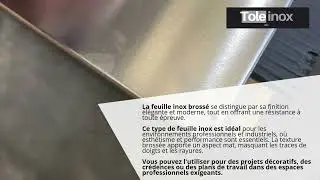 Plaque Inox Alimentaire Bross&eacute; 304L  - T&ocirc;le Inox Pro