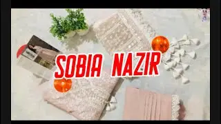 SOBIA Nazir luxury lawn 2025 || party wear dress idea || fancy dress 