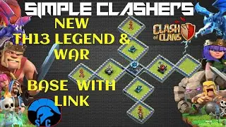 *Tricky* New TH13 Anti 3 Star Legend & War Best Base ::(with LINK) & Replays 2019#SimpleClashers#COC