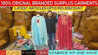 100% ORIGINAL BRANDED SURPLUS GARMENTS & DESIGNER SUITS WAREHOUSE | SAARAV FASHION | MARV INDIA
