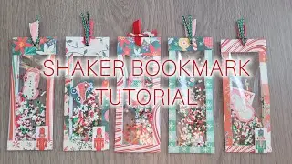 Shaker Bookmark Tutorial | Use Paper Scraps | Bookish | Papercraft | Not using Fuse tool|