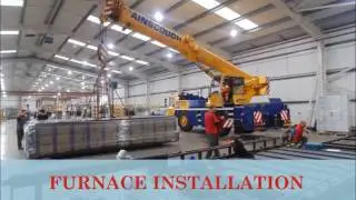 Toughened laminate machine installation- Ravensby Glass