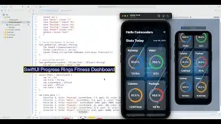 SwiftUI Progress Rings Fitness Dashboard