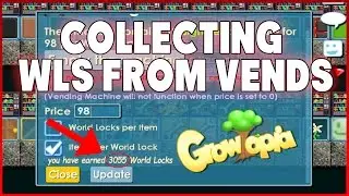 Growtopia - Collecting Alot of Dls in Vends ( World: 1J )