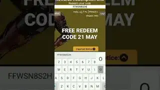FREE FIRE REDEEM CODE 21 MAY TODAY #redeemcode  #redeemcodefreefiretoday #freefire #shorts
