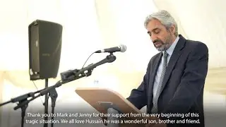 Memorial for Hussain Chaudhry | Zahur Chaudhry (Father of Hussain) Speech