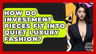 How Do Investment Pieces Fit Into Quiet Luxury Fashion? - Designer Brands Spotlight