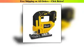 Electric Goddess Cordless Electric Jig Saw Portable Multi-Function Saw Vertical Wood Power Tool