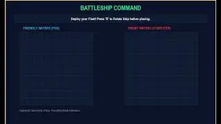 Battleship Command Game Using Pygame