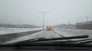ASMR Driving - Snowstorm in Montreal 2/13/2025