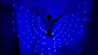 Светодиодные крылья синие 'Точки'' / LED Wings Blue 'Dots'