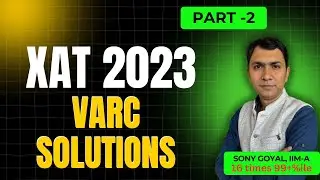 XAT 2023 VARC Solutions I XAT VALR | Previous Year Paper | XAT 2023 Solutions | SoGo Sir