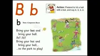 UK School Primary One Jolly Phonics Song Bb - Bring your Bat and Bring your Ball
