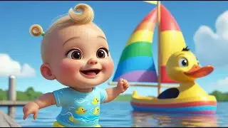 Duck Sails a Happy Boat | Fun Kids Song | Cheerful Nursery Rhyme Adventure