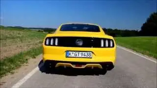 2015 Ford Mustang 5.0 V8 vs R4 2.3 EcoBoost exhaust sound comparsion and burnouts!