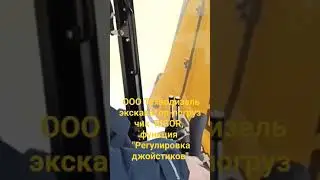 экскаватор погрузчик RIGOR, регулировка джойсит